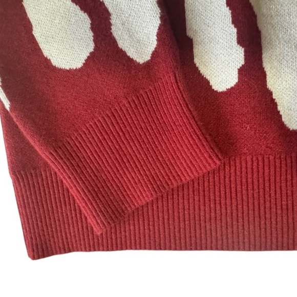 MAENER Gengar Flame Graphic Sweater Long Sleeve Crewneck Unisex Oversized Small - Picture 7 of 8